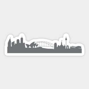 Sydney in gray Sticker